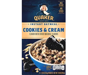 Quaker Cookies and Cream