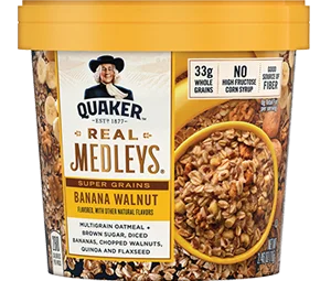 Quaker Supergrains Oatmeal + Banana Walnut