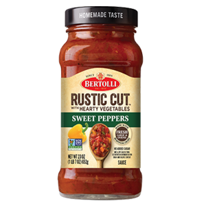 Bertolli Rustic Cut™ Sweet Peppers and Portobello Mushroom Sauce