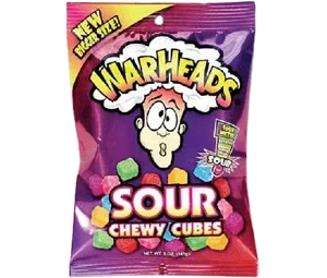 Warheads Sour Chewy Cubes Candy