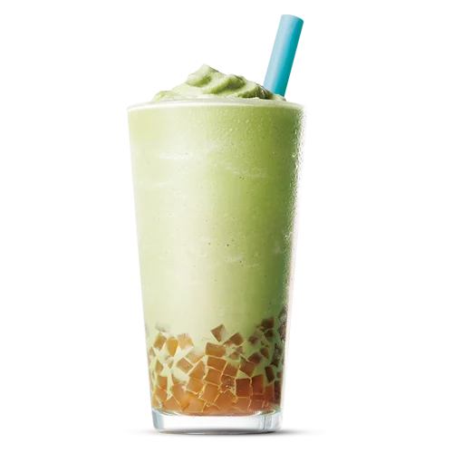 Caribou Coffee Frozen Matcha Tea with Bubbles