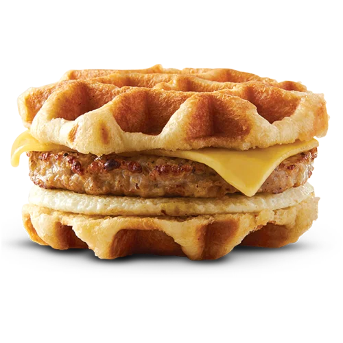Caribou Coffee Maple Waffle Sandwich