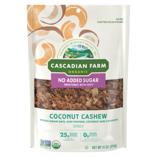 Cascadian Farm No Added Sugar Coconut Cashew Granola