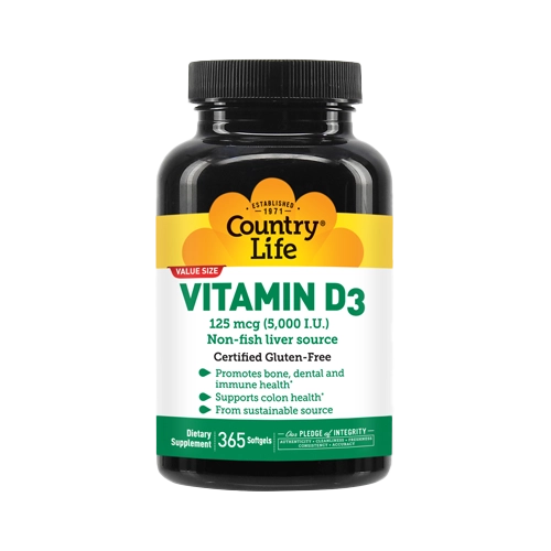 Country Life Vitamins Vitamin D3 5
