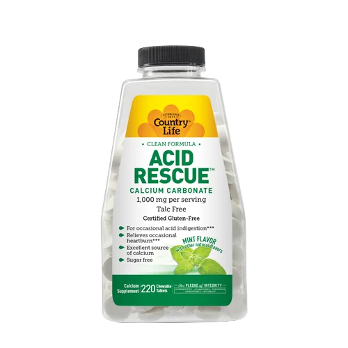 Country Life Vitamins Acid Rescue™ Calcium Carbonate