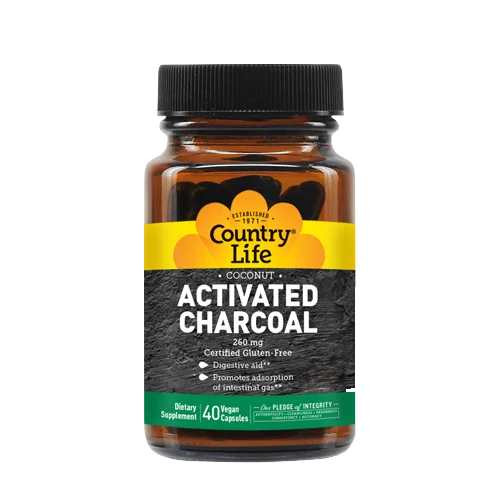 Country Life Vitamins Activated Charcoal Capsules