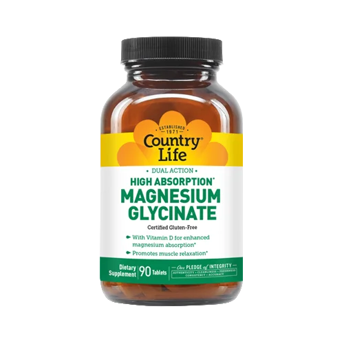 Country Life Vitamins Dual Action Magnesium Glycinate