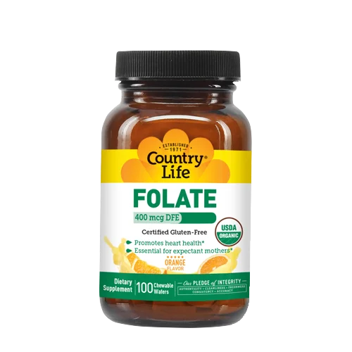 Country Life Vitamins Folate 400mcg DFE
