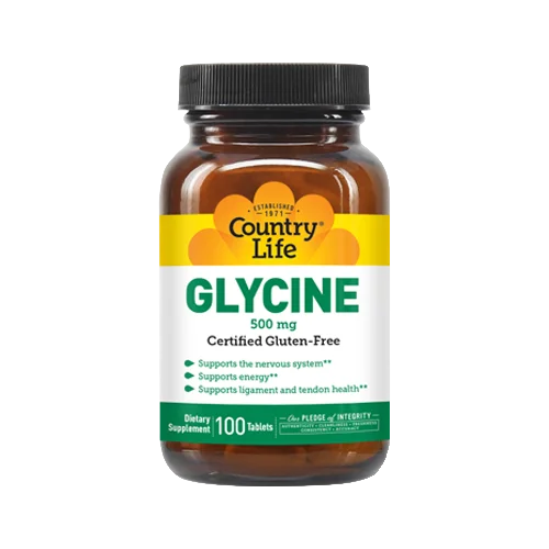 Country Life Vitamins Glycine 500 mg