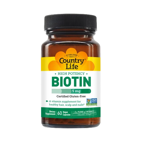 Country Life Vitamins High Potency Biotin 5 mg