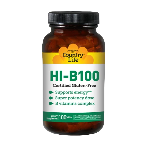 Country Life Vitamins High Potency Hi-B-100