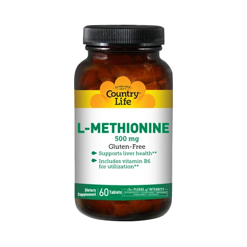 Country Life Vitamins L-Methionine 500 mg
