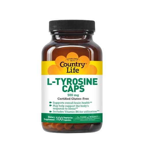 Country Life Vitamins L-Tyrosine 500 mg