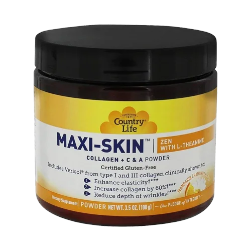 Country Life Vitamins Maxi-Skin® Collagen + L-Theanine