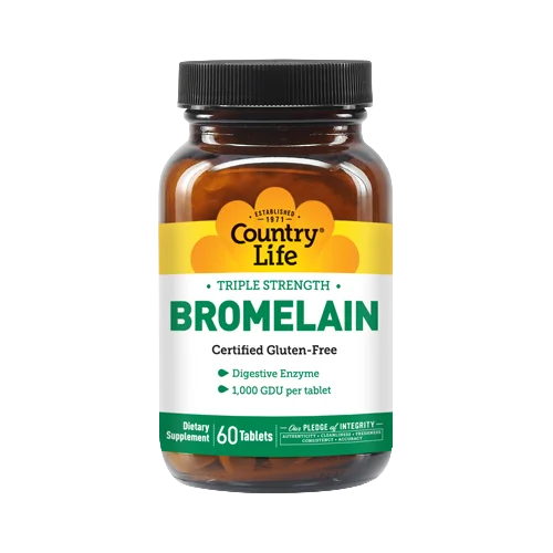 Country Life Vitamins Triple Strength Bromelain