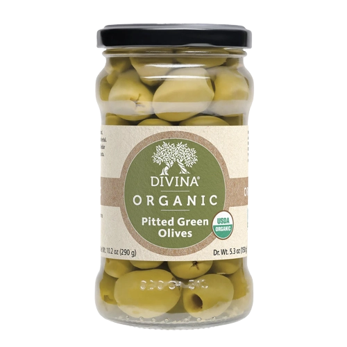 Divina Organic Pitted Green Olives