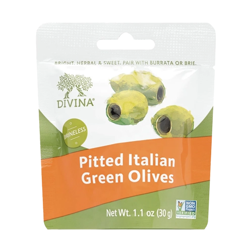 Divina Pitted Italian Green Olives