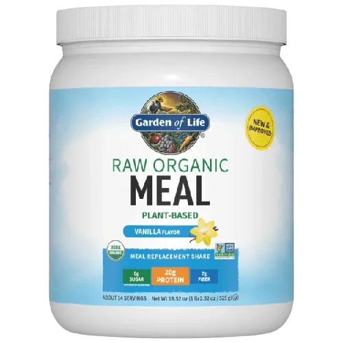 Garden of life proteins Raw Organic Meal Replacement Protein Powder - Vanilla