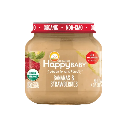 Happy Family Organics Bananas & Strawberries Jar