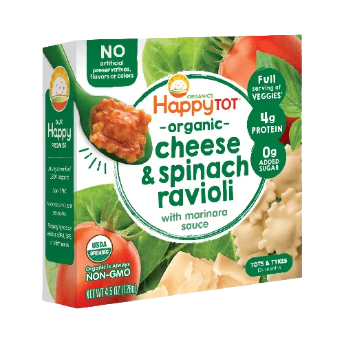 Happy Family Organics Cheese & Spinach Ravioli Bowl