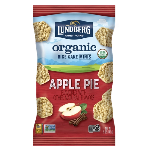 Lundberg Family Farms Organic Rice Cake Minis - Apple Pie