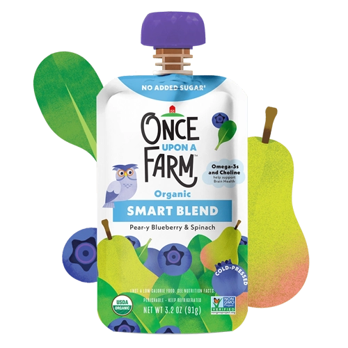 Once Upon a Farm Pear-y Blueberry & Spinach Smart Blend