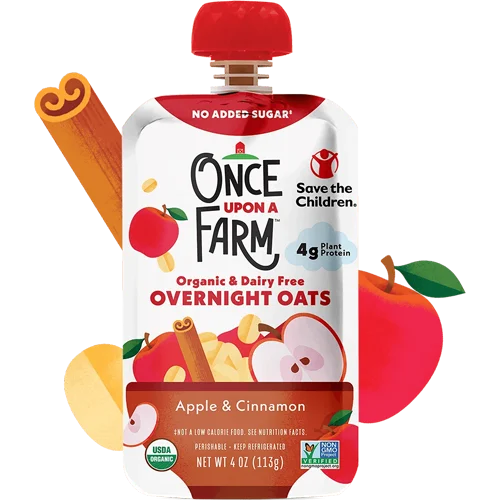 Once Upon a Farm Apple & Cinnamon Overnight Oats