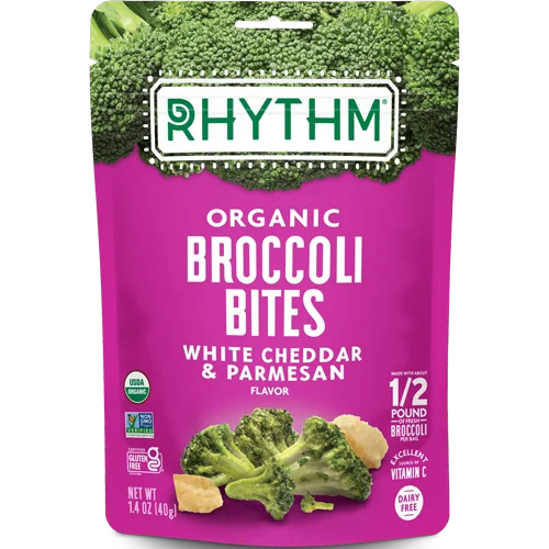Rhythm Superfoods White Cheddar & Parmesan Broccoli Bites