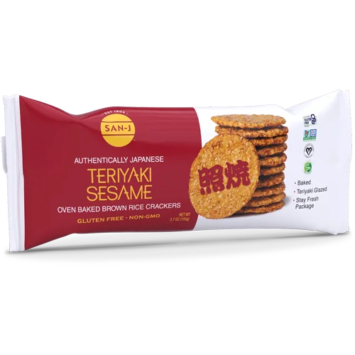 San-J Teriyaki Sesame Brown Rice Crackers