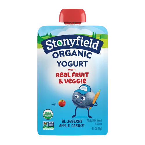 Stonyfield Farm Blueberry Apple Carrot Whole Milk Yogurt