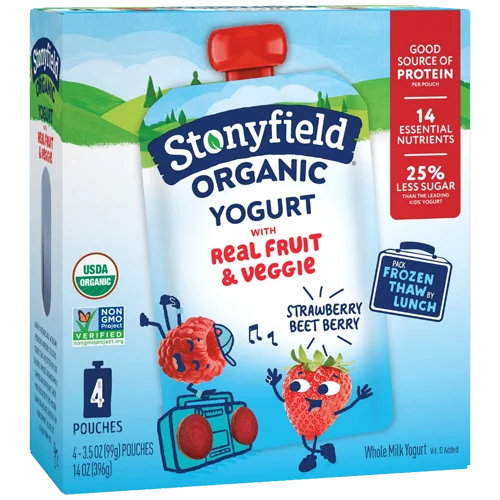 Stonyfield Farm Strawberry Beet Berry Whole Milk Yogurt