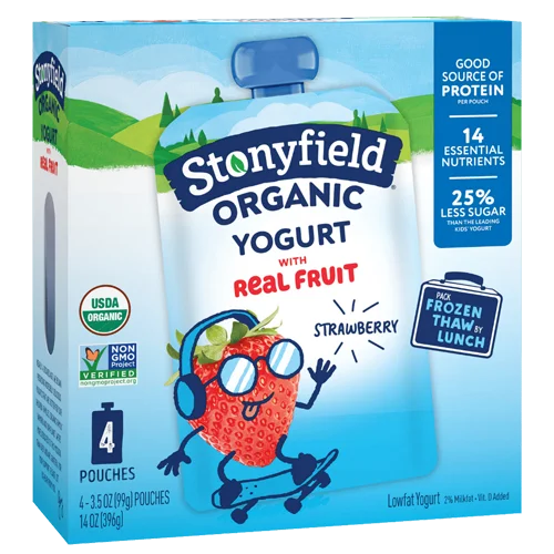 Stonyfield Farm Strawberry Lowfat Yogurt
