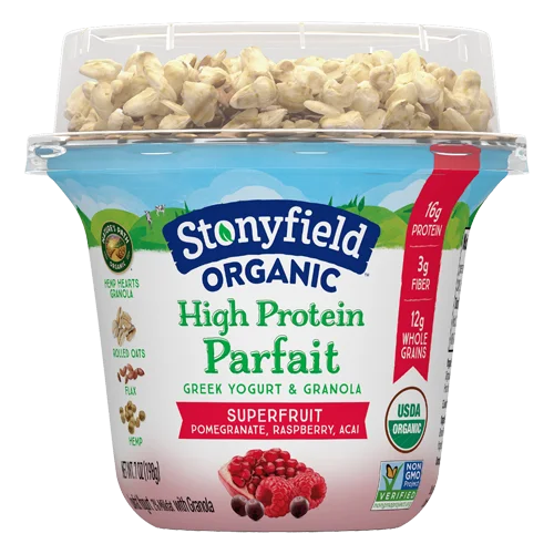 Stonyfield Farm Organic Protein Greek Yogurt Parfait & Granola