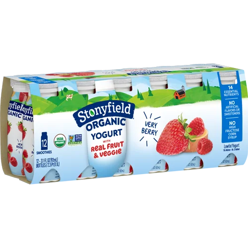 Stonyfield Farm Organic Lowfat Yogurt Smoothies