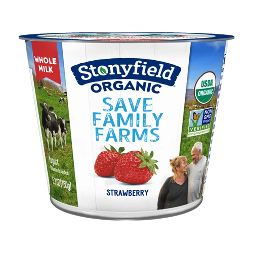 Stonyfield Farm Organic Strawberry Whole Milk Yogurt