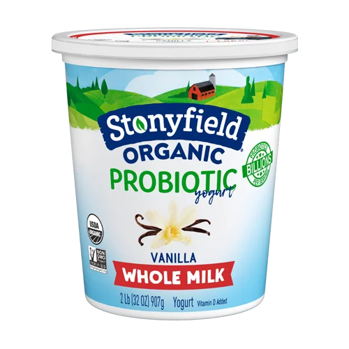 Stonyfield Farm Organic Whole Milk Probiotic Yogurt