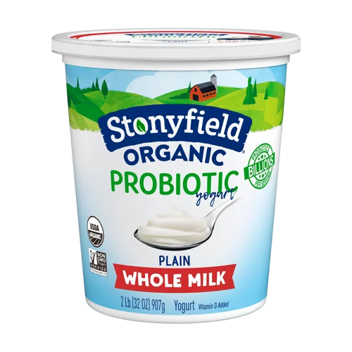 Stonyfield Farm Organic Whole Milk Probiotic Yogurt