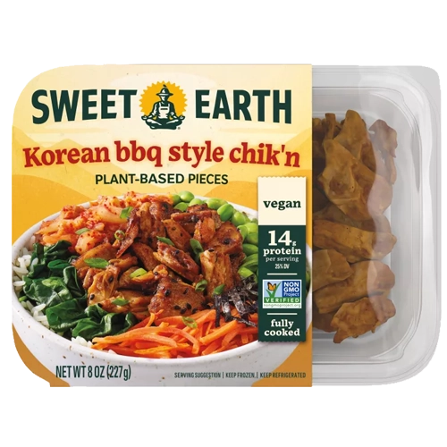 Sweet Earth Foods Korean BBQ Style Chik’n Marinated Plant-based Shreds
