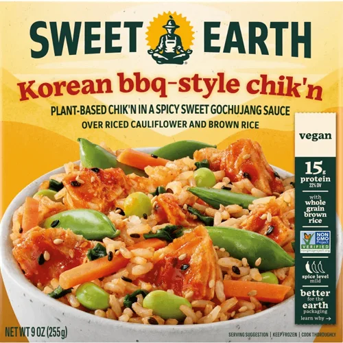 Sweet Earth Foods Korean BBQ-Style Chik'n Bowl
