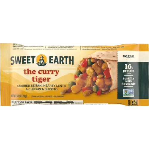 Sweet Earth Foods The Curry Tiger Burrito