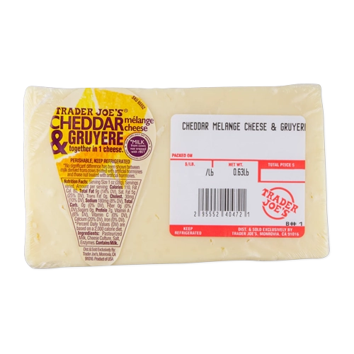 Trader Joes Cheddar & Gruyere Mèlange Cheese