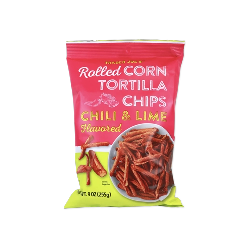 Trader Joes Chili & Lime Flavored Rolled Corn Tortilla Chips
