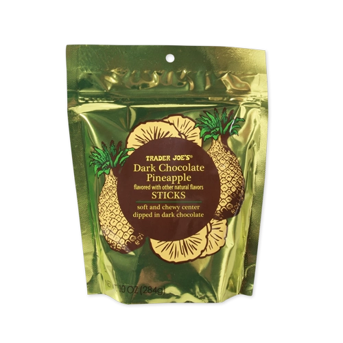 Trader Joes Dark Chocolate Pineapple Sticks