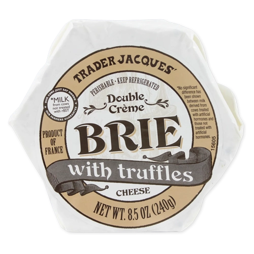 Trader Joes Double Crème Brie with Truffles