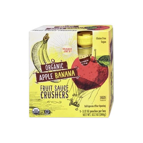 Trader Joes Organic Apple Banana Fruit Sauce Crushers