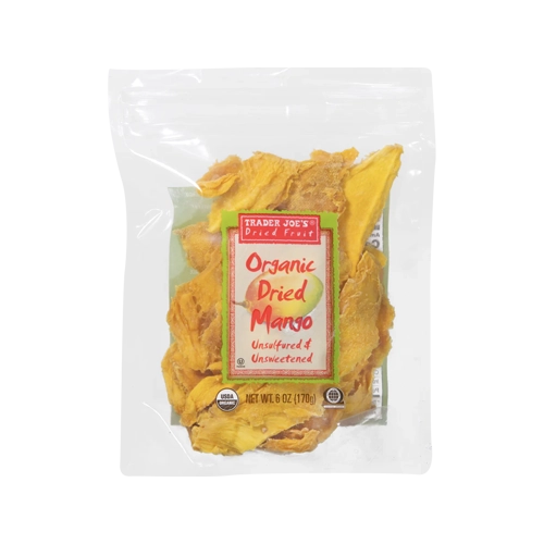 Trader Joes Organic Dried Mango Unsulfured & Unsweetened