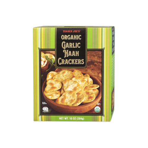 Trader Joes Organic Garlic Naan Crackers