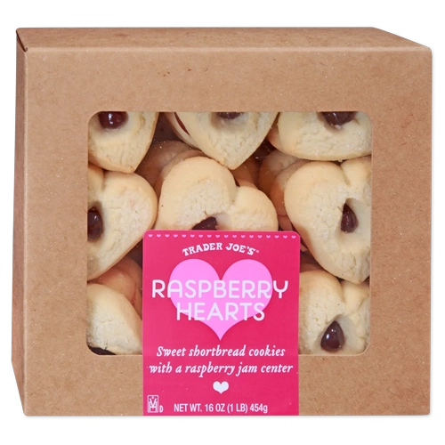 Trader Joes Raspberry Hearts Cookies