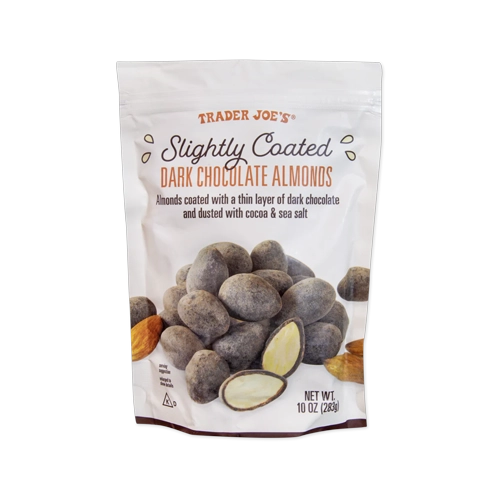 Trader Joes Slightly Coated Dark Chocolate Almonds