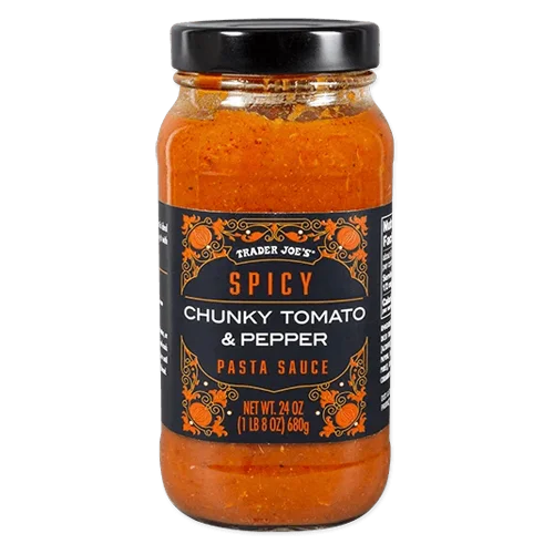 Trader Joes Spicy Chunky Tomato & Pepper Pasta Sauce